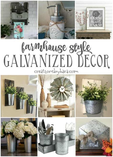 farmhouse decor box metal galvanized|galvanized decor on a budget.